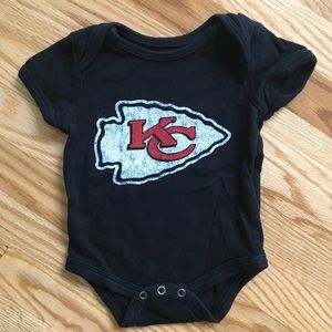 KC Chiefs short sleeve onesie 3-6 months